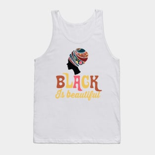 Black is Beautiful, Afro African Woman Tank Top